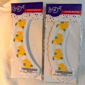 Lemon Cupcake Wrappers